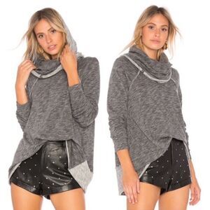 FREE PEOPLE BEACH Cowl Neck Cocoon Pullover, Sz XS/S